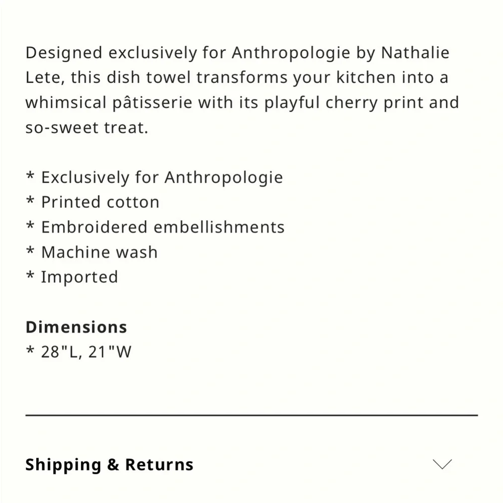 Nathalie Lete cupcake Tea towel